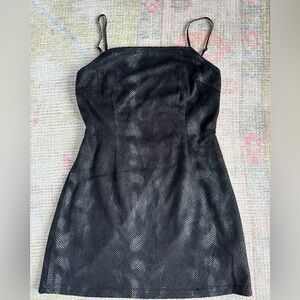 Urban Outfitters Black Snakeskin dress